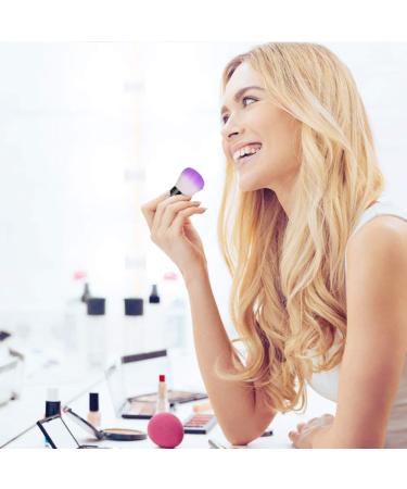 Pack of 4 Soft Nail Brushes for Makeup & Nail Art - Multifunctional Purple & Rose | International Shipping - Buy Online on SooperMarket.com