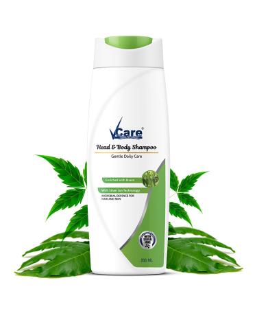 VCare Head & Body Shampoo for Hair & Skin 200 ml (Pack Of 1) Enriched with Neem and Silver Iron Technology