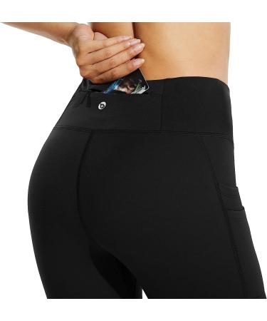 BALEAF Women's High Waisted Fleece-Lined Water Resistant Legging - Medium Black - Buy Online on SooperMarket.com