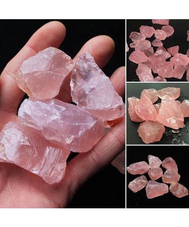 200gNatural Raw Pink Rose Quartz Crystal Rough Stone Specimen Crystal Love Natural Stones and Minerals Fish Tank Stone Crystal Decorations FZUGEDRLI - Buy Online on SooperMarket.com
