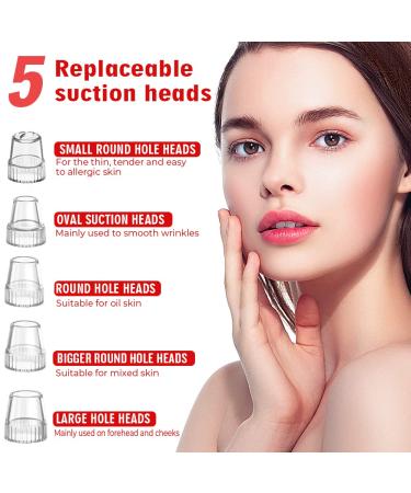 2023 Blackhead Remover Pore Vacuum - Upgraded Electric Facial Cleaner with 5 Suction Power Probes - USB Rechargeable Blackhead Vacuum Kit for Women & Men - Buy Online on SooperMarket.com