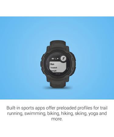 Garmin Instinct 2 Solar GPS Outdoor Watch with Solar Charging - Graphite, 45mm - Buy Online on SooperMarket.com