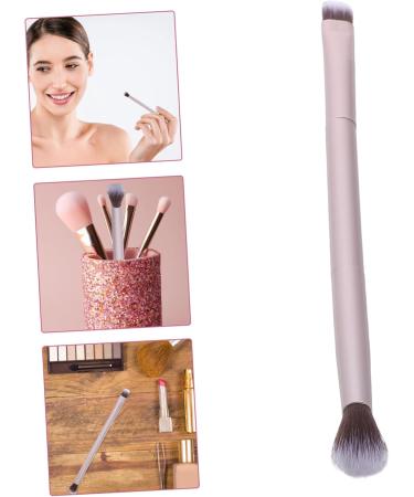 Housoutil Matted Eyeshadow Tool Eyebrow Cosmetic Gold Makeup Ended Foundation Shallow Brush Double - Buy Online on SooperMarket.com