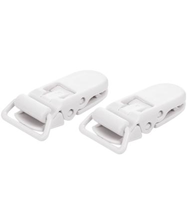 Evarbuild 10Pcs Baby T-Shape Plastic Pacifier Clips - Soother Dummy Holders in White | International Shipping Available - Buy Online on SooperMarket.com