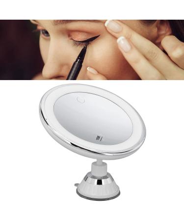 LED Lighted 10x Magnification Suction Cup Makeup Mirror - Portable and Travel-Friendly - Buy Online on SooperMarket.com