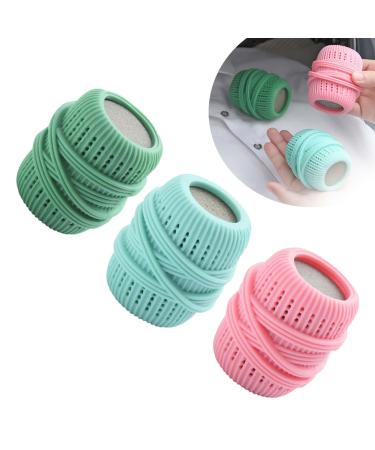 GeRRiT Ball Dispenser for Fabric Softener Removal and Reusable Dryer Balls Fabric Softener Dispenser for Washer Fabric Softener Ball Dispenser Reusable Dryer Balls (3Pcs One Size)