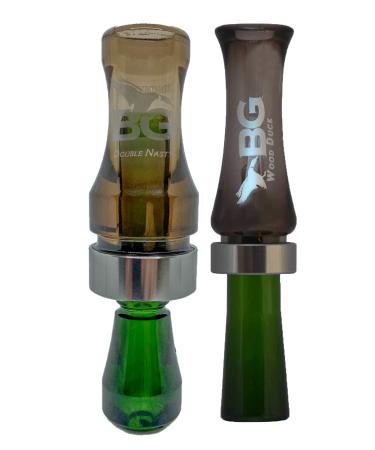 BGC Double Nasty Duck Call & Wood Duck Call Combo - Timber Pack Combo Kit