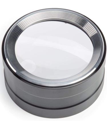 Magnifying Dome Lighted Desktop Magnifier with Bright LED for Reading Books  fine Print  Studying maps  Projects  Coins  Acts as Desk Paperweight  Great for Seniors Black - Buy Online on SooperMarket.com