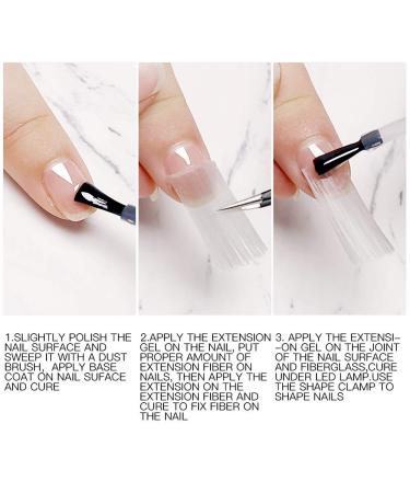 Magical Silk Fiberglass Nail Extension Kit with Building Gel - Nail File, Tweezers, Nail Tips Clip Included - Buy Online on SooperMarket.com