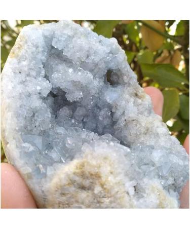 Collection Natural Clean Blue Spar Hole Geode Crystal Quartz Gemstone Stunning Healing - Buy Online on SooperMarket.com