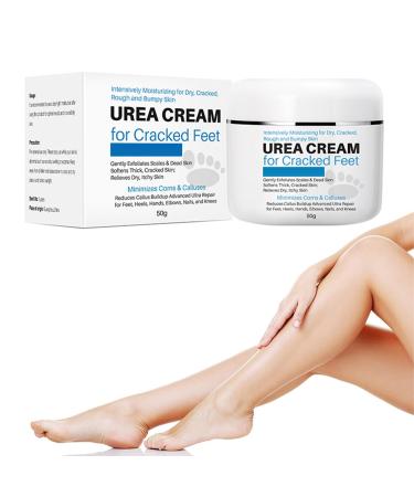 40% Urea Cream for Feet 50g Urea Foot Cream for Dry Cracked Cracked Heel Repair Cream For Feet and Hand Callus Remover Hand Cream Foot Cream For Dry Cracked Feet Hands Heels Elbows