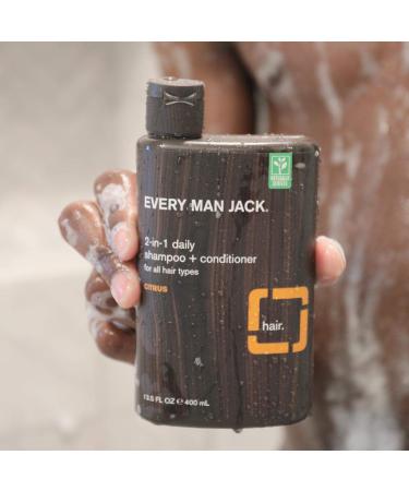 Every Man Jack Citrus Body Wash & Shampoo Set | 16.9oz Body Wash + 13.5oz 2-in-1 | Parabens & Phthalate-free, Certified Cruelty Free - Buy Online on SooperMarket.com