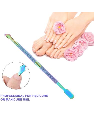 Cuticle Pusher Stainless Steel Nail Perfection Tool Dead Skin Removal Pedicure Nails Cleaner Nail Art Manicure Tool for Fingernails and Toenails (F505) - Buy Online on SooperMarket.com