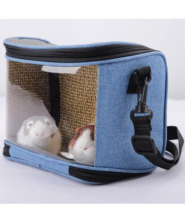 Osindii Bird Travel Cage Small Animals Hamster Carrier Bag PVC Transparent Parrots Travel Cage Breathable Pet Birds Bag Backpack with Shoulder Strap (blue) - Buy Online on SooperMarket.com