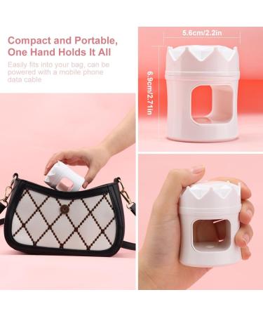 Mini High-Efficiency UV Nail Lamp - Dual Light Source Type-C Powered - On-The-Go Nail Art (Purple+Green) - Buy Online on SooperMarket.com