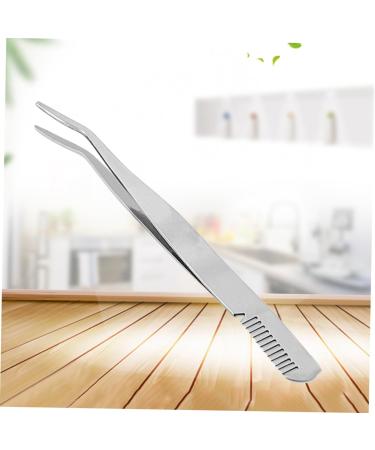 minkissy Lash Cluster Tweezers Eyelashes Tweezer Eyelash Tweezer Makeup Tweezer Stainless Steel Eyebrow Tweezer Eyelashes Extension Clip Eyebrow Clip Portable Beauty Tools medium Silver - Buy Online on SooperMarket.com