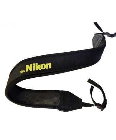 Fotasy Professional Neoprene Neck Strap for Nikkor Cameras, Camera Neck Strap Compatible with Nikon D5 D4 D3 DS850 D810 D800 D750 D7500 D7300 D7200 D7000 D5600 D5500 D5300 D5100 D5000 D3500 D3400