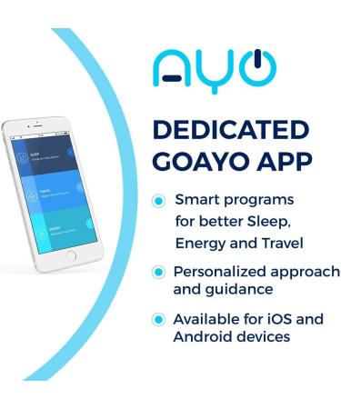 AYO: Sleep Better Beat Jet lag and Boost Your Energy! Premium Light Therapy Glasses Completely Controlled by The goAYO App. - Buy Online on SooperMarket.com