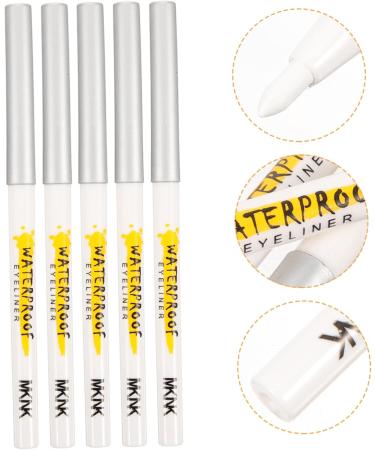 Baluue 25 Pcs White Lying Silkworm Pen Eye Shadow Cosmetics Supplies Eye Shadow Makeup Cosmetics Abs - Buy Online on SooperMarket.com