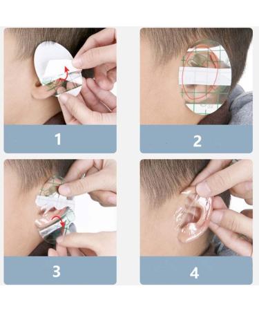Wedhapy Baby Waterproof Ear Stickers Kids Shower Ear Protectors Ear Covers with Ear Plugs for Swimming 120pcswaterproof Ear Stickers Baby Waterproof Earmuffs Baby Shower Ear Protector Disposable - Buy Online on SooperMarket.com