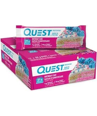 Quest Bar Birthday Cake 12/Box 720 g