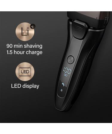 GeRRiT Men's Electric Foil Shaver - Rechargeable Wet & Dry Cordless Razor with Pop-up Trimmer & Precision Sideburn Shaver - International Shipping Available - Buy Online on SooperMarket.com