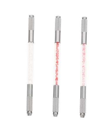 Mikinona 3pcs Fruit Embroidery Pen Pen Makeup Tool Eyebrow Microblading Kit Metal Pen Plastic