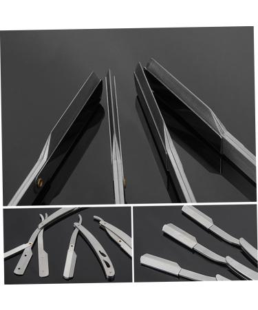 Cabilock 6 Pcs Stainless Steel Safety Razor Holder - Vintage Razor Set for Men | International Shipping - Buy Online on SooperMarket.com