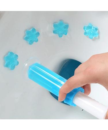 Flower Stamp Toilet Gels - Stops Limescale and Stains with Air Freshening Scent Deodorizing Clean - Cleaning Gel Effective Fragrant Eco-Friendly Reliable Toilet Cleaner for Bathroom Blue - Buy Online on SooperMarket.com