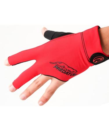 Critical Predator Billiard Glove - Non-Slip Lycra Fabric, Red - Buy Online on SooperMarket.com