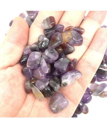 Natural Crystals and Stones 100g 9mm-15mm Colorful Tumbled Seven Quartz Chips Gravel Spiritual Stone Gifts for Decoration kaixun - Buy Online on SooperMarket.com