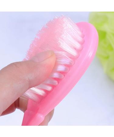 EXCEART Baby Shower Brush Set - Shampoo Dispenser, Exfoliator & Safety Comb for Newborns and Toddlers - Pink - Buy Online on SooperMarket.com