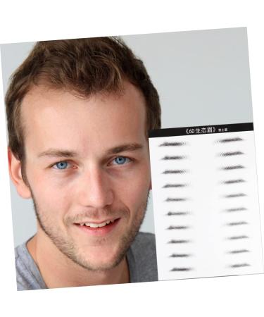 Housoutil 4 Sheets Pairs Adhesive Eyebrow Template Eyebrowsb Simulation Eyebrow 3d Artificial Eyebrow Stickers - Buy Online on SooperMarket.com