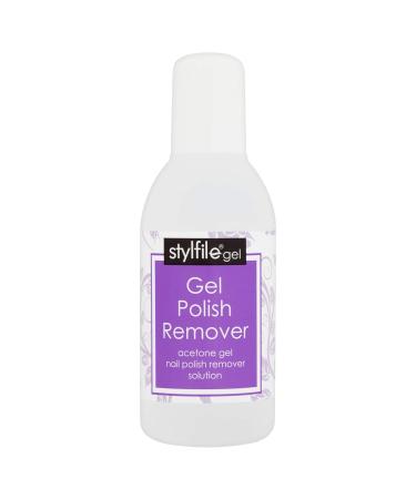 STYLFILE Gel Nail Polish Remover Solution (150ml) At Home Gel Nail Varnish or Acrylic Removal 100% Acetone Perfect for Soaking Off Gel Polish Quick and Easy Lifts Gel Polish in 15 Minutes