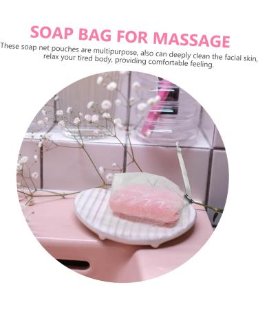 CANIGHT 8pcs Soap Mesh Bag Soap Foaming Bags Exfoliating Net Bag Facial Cleansing Net Dark Grey Fabric 14x10cm Dark Grey - Buy Online on SooperMarket.com