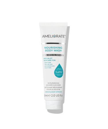 Ameliorate Nourishing Body Wash 60ml | Lab6 soap-free Omega oils | Dermatologically tested