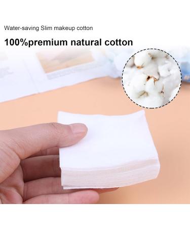 500 Pcs Makeup Cotton Pads Natural Premium Non-Woven Square Cosmetic Cotton Pads Makeup Facial Soft Cut Cotton for Skin Care or Remove face/Eyes and Lips Makeup (Thin) - Buy Online on SooperMarket.com