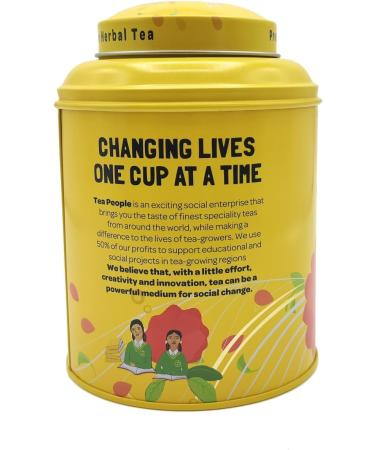 Tea People Ashwagandha 125g Tin Caddy (60 cups) Caffeine Free Herbal Tea Ayurvedic Adaptogen Stress Relief & Relaxation 100% Natural - Buy Online on SooperMarket.com