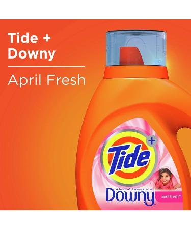 Tide Plus A Touch of Downy Liquid Laundry Detergent - April Fresh 46 fl oz 29 Loads | International Shipping Available - Buy Online on SooperMarket.com