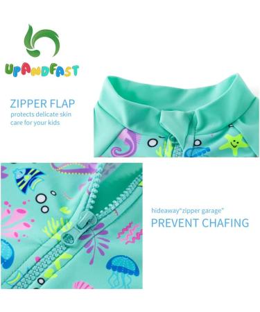 UPF 50+ Green Octopus Zipper Swimwear for Toddler | 2-3 Years - Buy Online on SooperMarket.com