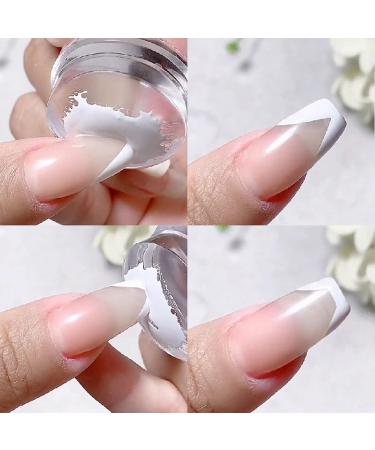 Sanwood Nail Art Stamp | Lightweight Round Silicone Soft Stamper for Perfect Manicure - International Shipping - Buy Online on SooperMarket.com