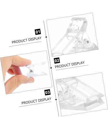 Mikinona Manicure Tools 48 pcs Finger Tip Fixing Clamps and UV Accessories Gel Curve Manicure Quick Poly A Salon Home Kit Tool Pink Nails Forms Clips Art Fixation Pinching Fiberglass 1 count (Pack of 1) White Pinkx4pcs - Buy Online on SooperMarket.com