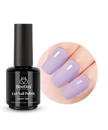 Beetles uv gel nail polish diy - 15ml in pastel light violet dreamy of milky single color led uv lamp manicure decoration nail art 1pcs nude gel nail polish at home gift for women girls dreamy milk