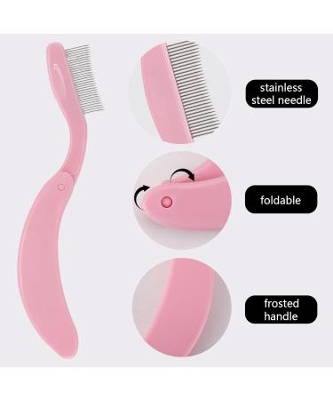 4Pcs Eyebrow Brush Set - Folding Eyelash Separator Comb & Lash Spoolie Mascara Applicator for Perfect Brows - Buy Online on SooperMarket.com