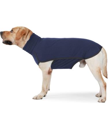 Heywean Dog Sweatshirt - Stretch Fleece Vest for Small & Medium Dogs | Winter Indoor & Outdoor Pet Clothing - Dark Blue - Buy Online on SooperMarket.com