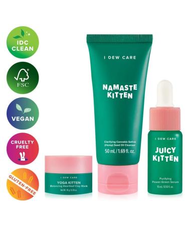 I Dew Care Kitten My Balance Trio - Balancing & Calming Skincare Set - Buy Online on SooperMarket.com