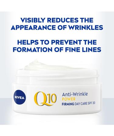 NIVEA Q10 Anti-Wrinkle Power Day Cream SPF 30 (50ml) with Skin Identical Q10 - Reduce Wrinkles and Age Spots - Buy Online on SooperMarket.com