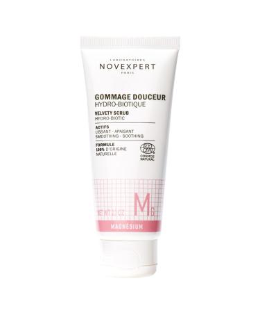 Velvety Scrub Hydro-Biotic - Creamy Texture - Gently Exfoliates Face And Lips - Hydrates And Soothes - Skin Feels Smooth - Hypoallergenic - Vegan - Combination Normal And Dry Skin - 2 Oz