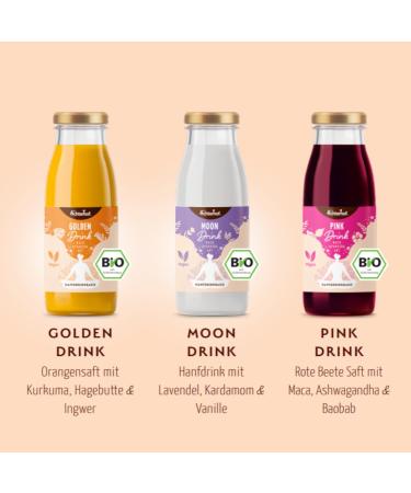 Moon Drink Bio | 6 Ayurvedic Shots | Ashwagandha Lavender Cinnamon & Vanilla | Perfect Sleep Aid | Achterhof - 1 Pack - Buy Online on SooperMarket.com
