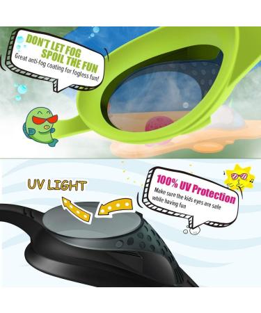 OutdoorMaster Kids Swim Goggles 2 Pack - Quick Adjustable Strap Swimming Goggles for Kids 2 Pack-a - Buy Online on SooperMarket.com